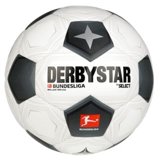 Derbystar Fussball Bundesliga Brilliant Replica Classic v23 (Saison 2023/2024) weiss/schwarz/grau